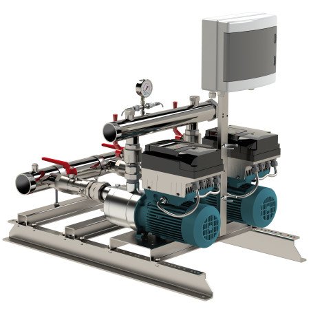 Calpeda Automatic pressure boosting plant consisting of 1 to 6 horizontal multistage pumps - Bs. Mxh