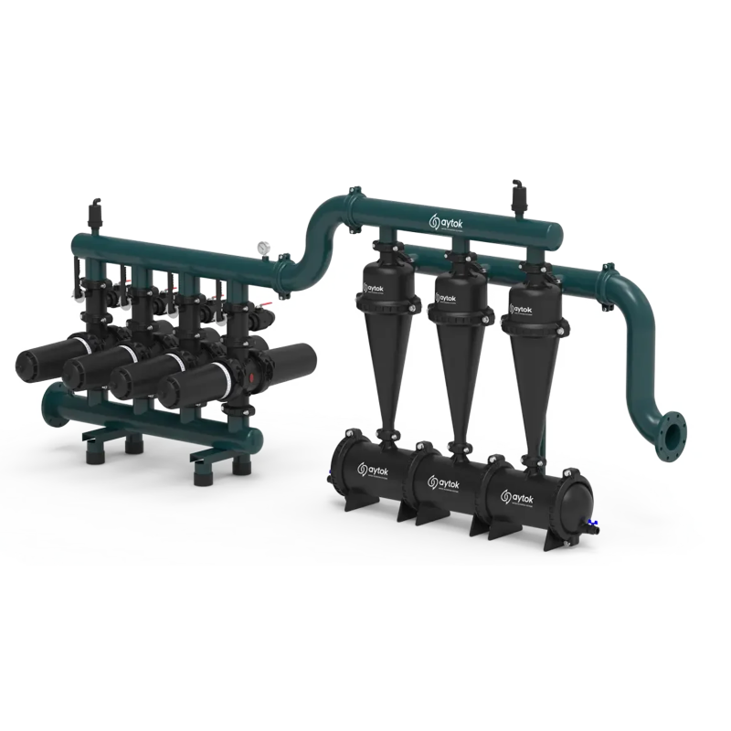 Plastic Manual Double Disc Filter System With Hydrocyclone Plastic Manual Double Disc Filter System With Hydrocyclone