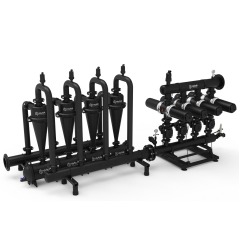 Double Plastic Automatic Disc Filter System With Hydrocyclone