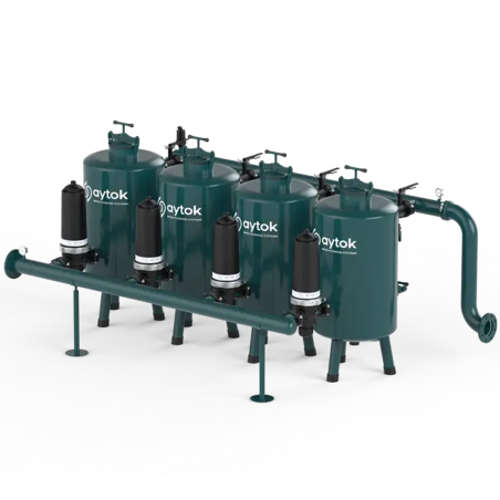 Manual Sand Media filter Systems With Plastic Disc Filters