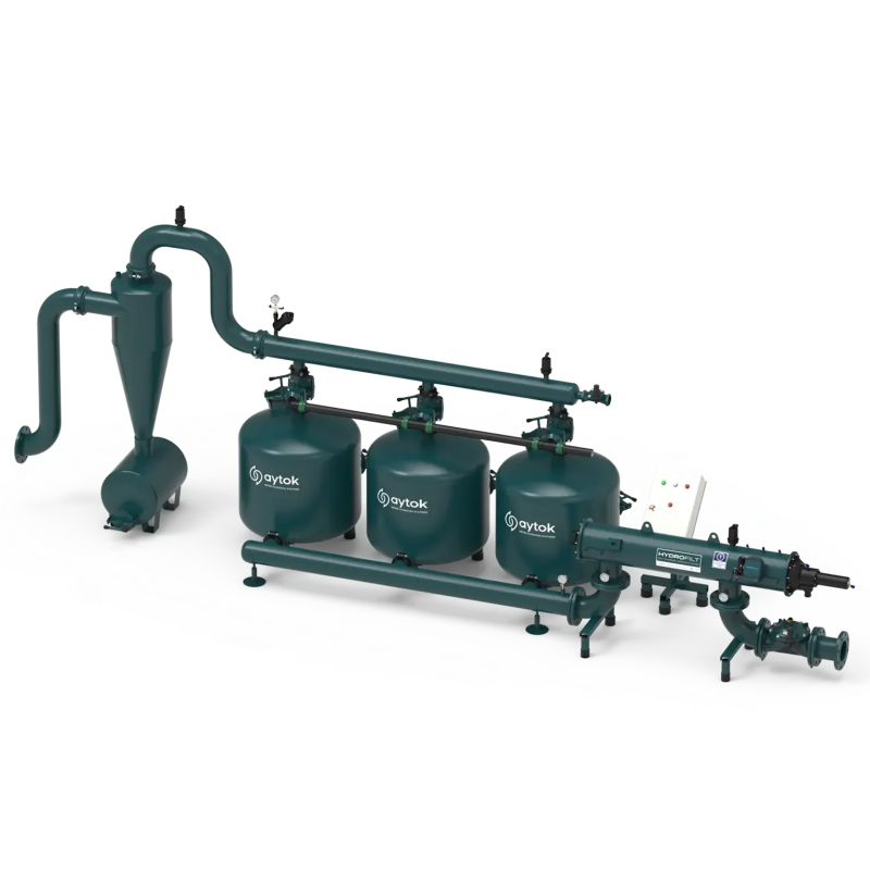 Automatic Sand Media Filter Systems with Self-Cleaning Screen Filters And Hydrocyclone